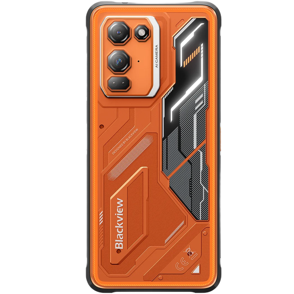 Telefon Blackview FORT 200, 4G, Dual SIM, 6.78" 120Hz, Octa-Core Helio G100, 6GB RAM, 256GB, Camera 108MP + 50MP + 13MP Night Vision, NFC, Android 16, Orange [3]