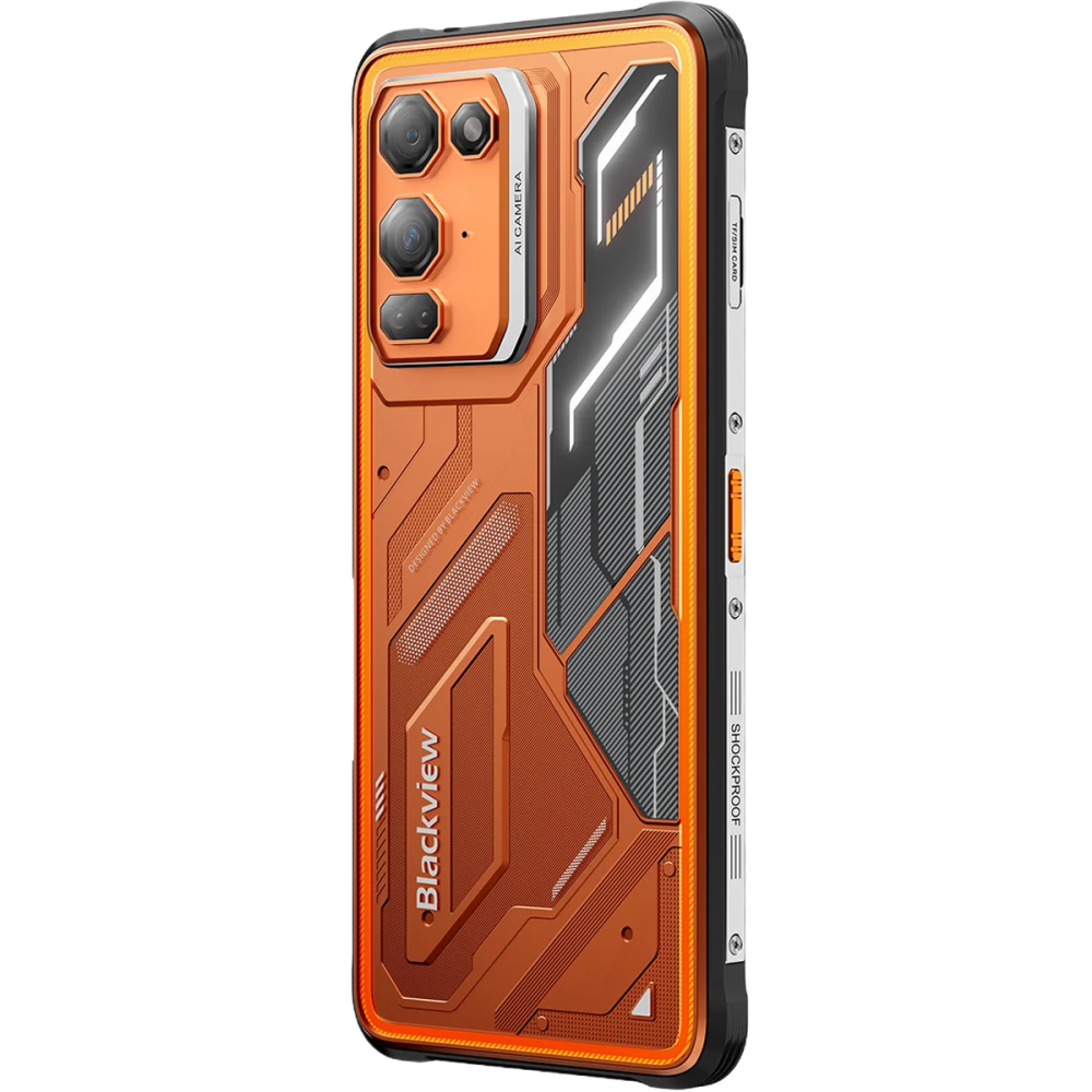 Telefon Blackview FORT 200, 4G, Dual SIM, 6.78" 120Hz, Octa-Core Helio G100, 6GB RAM, 256GB, Camera 108MP + 50MP + 13MP Night Vision, NFC, Android 16, Orange [5]
