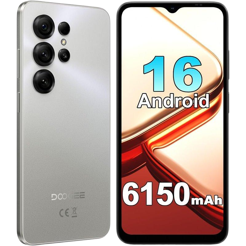 Telefon Doogee Note 56 X, 4G, Octa-Core, 6.56" HD+ 90Hz, 3GB RAM, 64GB, 6150mAh, Android 16, Silver [3]