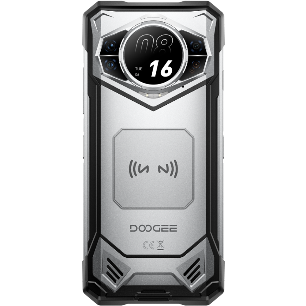 Doogee S200 VIP 5G Dual Display 6.58' IPS 120Hz / 1.32' AMOLED 256GB 10100mAh IP68/IP69K Android 16 Silver + Casti Wireless BoneBeat Run [8]