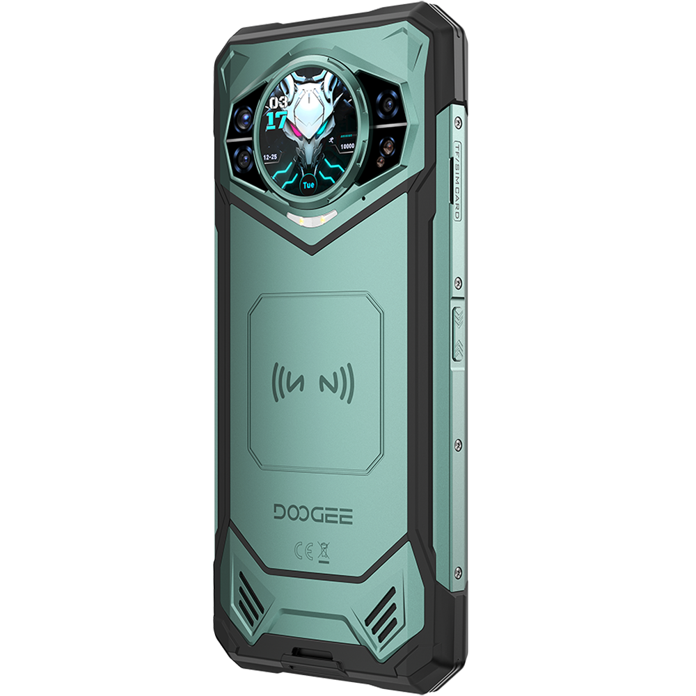 Doogee S200X VIP 5G Dual Display 6.72' IPS 120Hz / 1.32' AMOLED 512GB 10100mAh IP68/IP69K Android 16 Green + Casti Wireless BoneBeat Run [10]