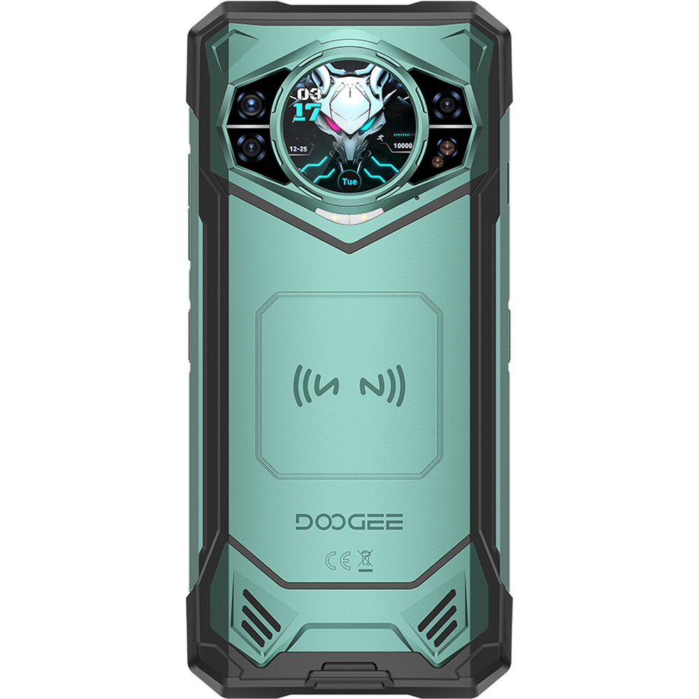 Doogee S200X VIP 5G Dual Display 6.72' IPS 120Hz / 1.32' AMOLED 512GB 10100mAh IP68/IP69K Android 16 Green + Casti Wireless BoneBeat Run [8]