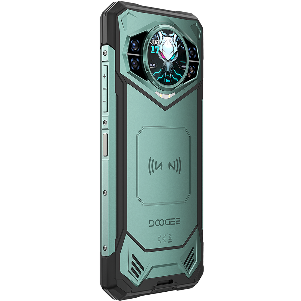 Doogee S200X VIP 5G Dual Display 6.72' IPS 120Hz / 1.32' AMOLED 512GB 10100mAh IP68/IP69K Android 16 Green + Casti Wireless BoneBeat Run [9]