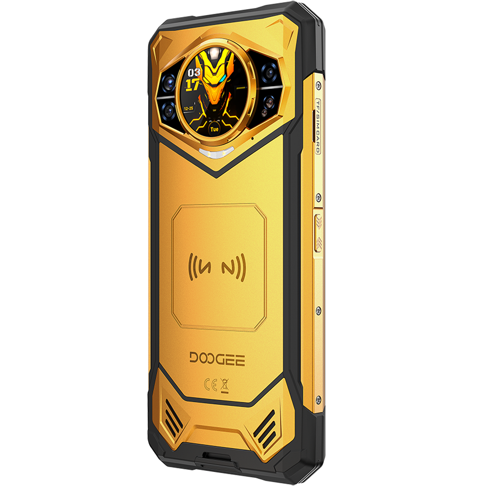 Doogee S200X VIP 5G Dual Display 6.72' IPS 120Hz / 1.32' AMOLED 512GB 10100mAh IP68/IP69K Android 16 Yellow + Casti Wireless BoneBeat Run [10]