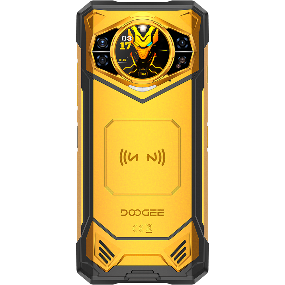 Doogee S200X VIP 5G Dual Display 6.72' IPS 120Hz / 1.32' AMOLED 512GB 10100mAh IP68/IP69K Android 16 Yellow + Casti Wireless BoneBeat Run [8]