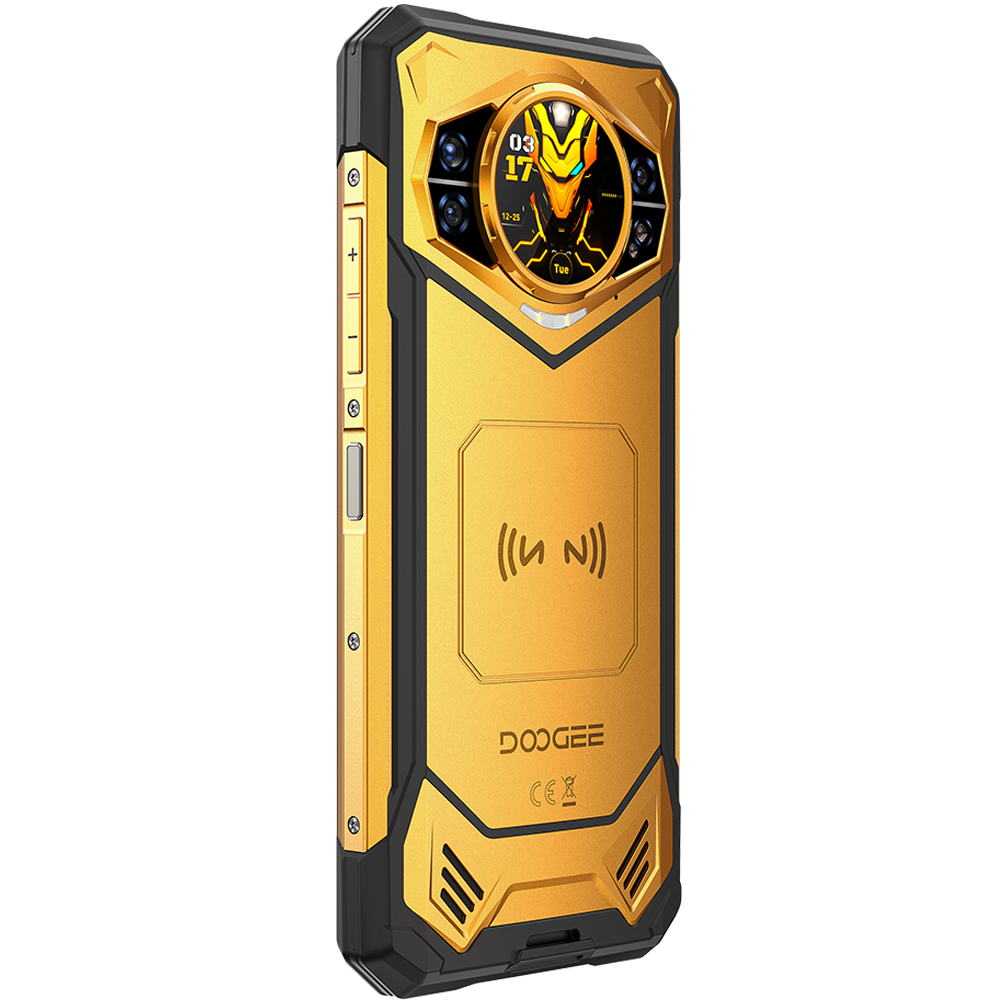 Doogee S200X VIP 5G Dual Display 6.72' IPS 120Hz / 1.32' AMOLED 512GB 10100mAh IP68/IP69K Android 16 Yellow + Casti Wireless BoneBeat Run [9]