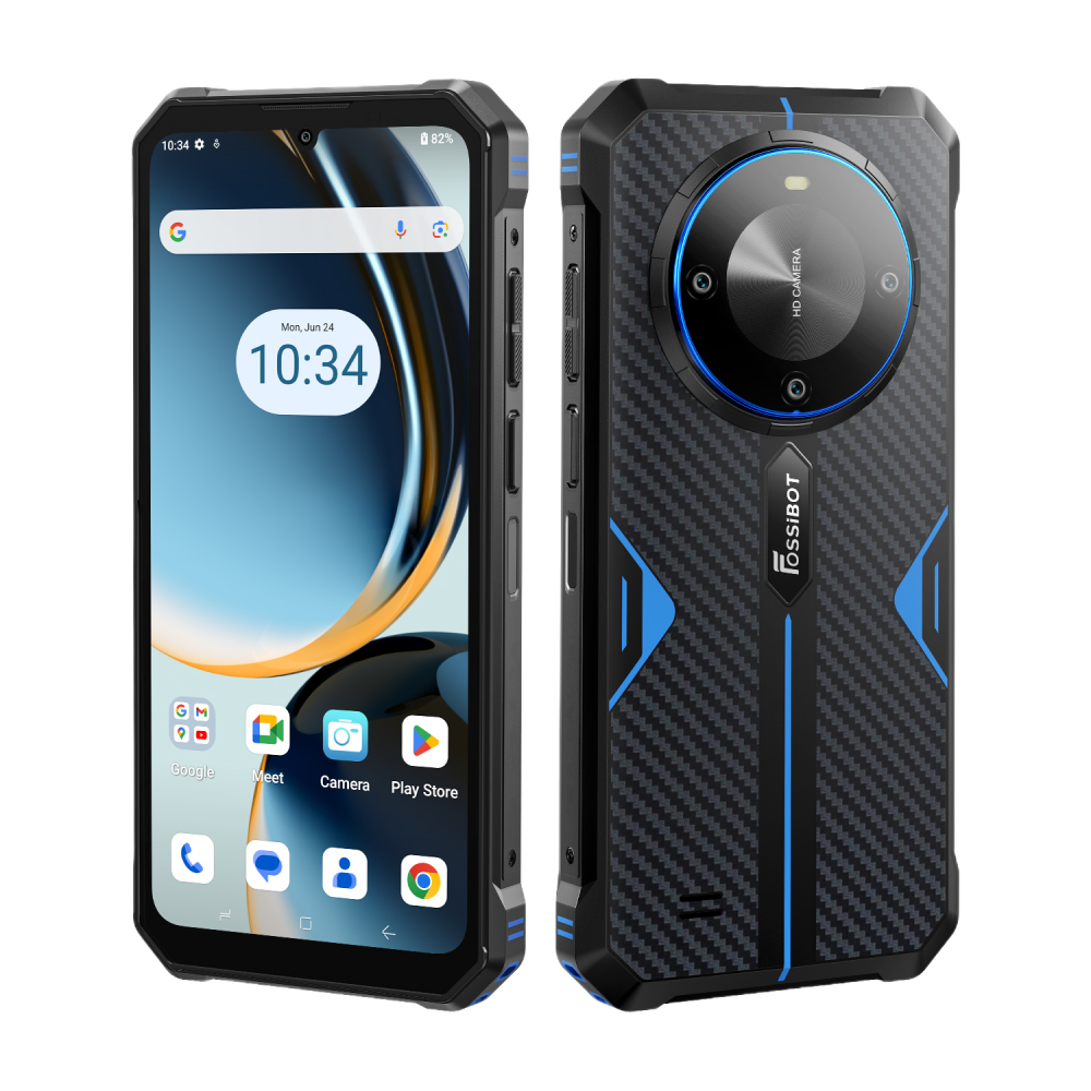 Telefon Fossibot F105 4G 64GB 10300mAh NFC Android 14 Blue [4]