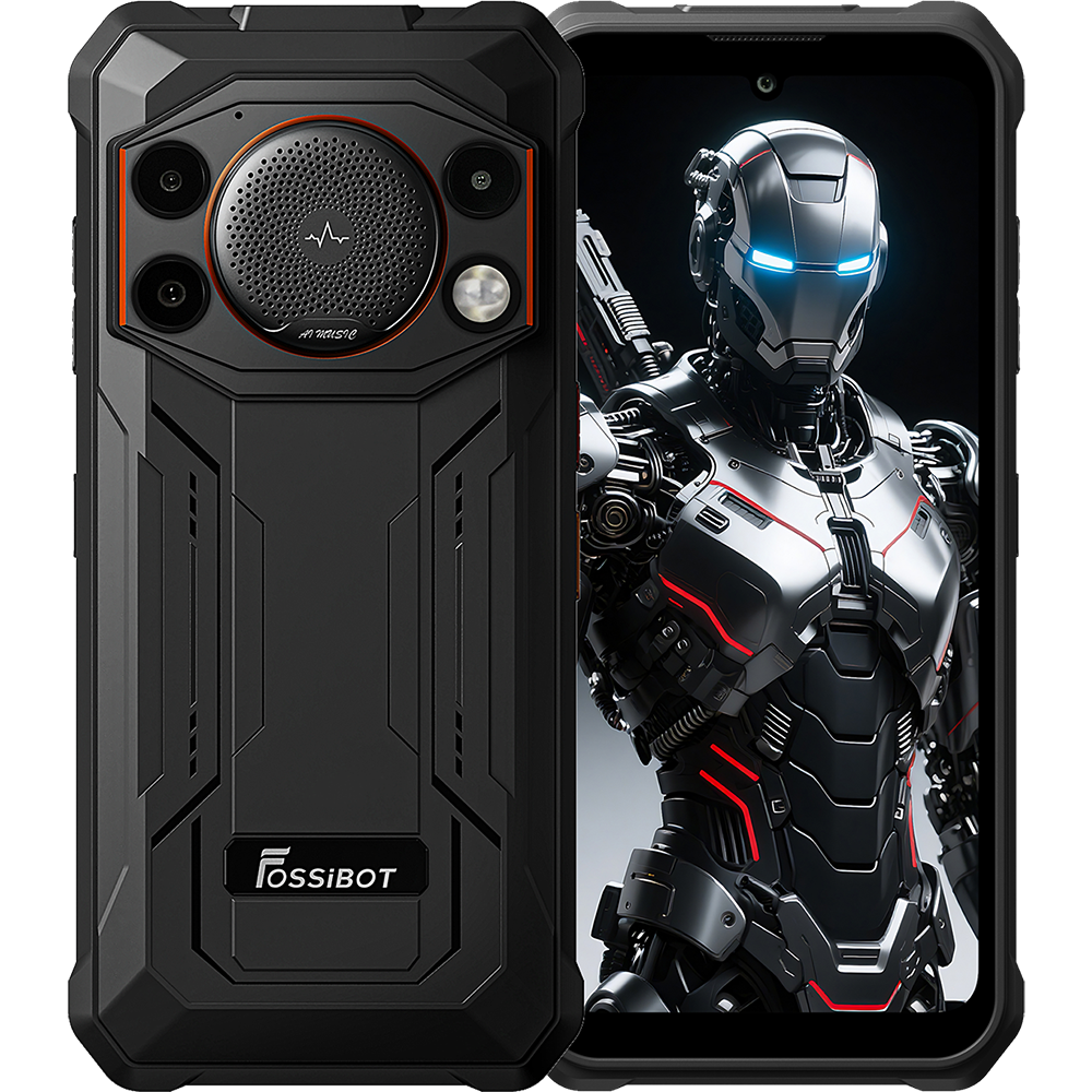 Fossibot F110 Pro 5G Dual SIM 6.75-inch IPS 8-Core Dimensity 6300 8GB RAM + 128GB NFC 128dB Big Speaker 10000mAh IP68/IP69K Android 15 Orange [4]