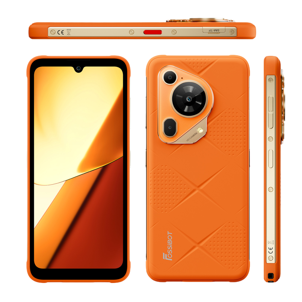 Telefon Fossibot F112 Pro Slim 5G 256GB 7150mAh NFC Android 14 Orange [8]