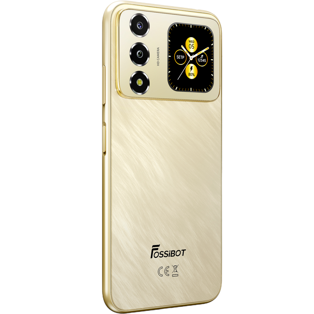 Telefon Fossibot S7, 4G, Dual SIM, 6.9" 120Hz, Octa-Core T615, 8GB RAM, 256GB, Camera 16MP + 8MP, 5000mAh, Android 16, Gold [6]
