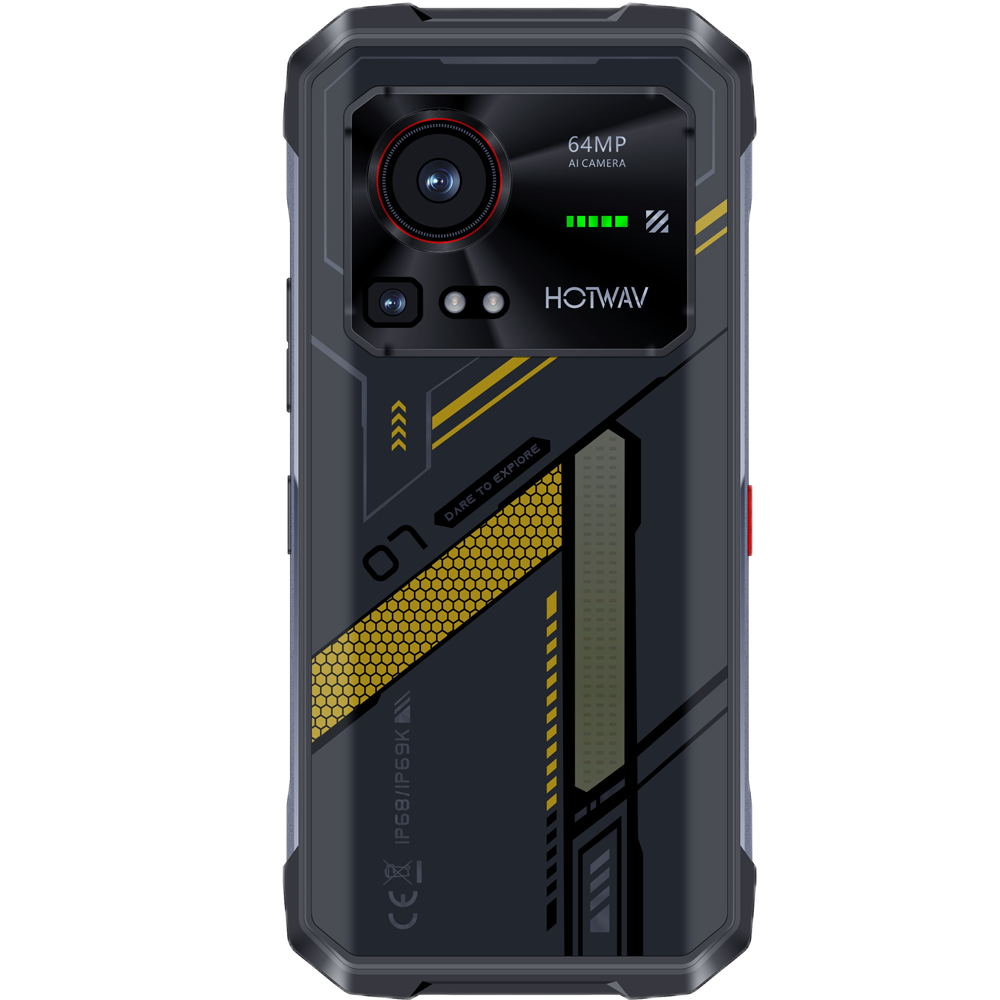Telefon Hotwav Hyper 7 Dimensity 7050 5G 256GB NFC RGB Light Yellow [3]