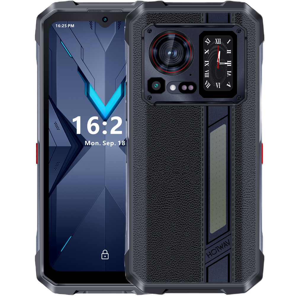 Telefon Hotwav Hyper 7 Pro Dimensity 7050 5G 256GB NFC Dual Screen Leather Black [1]