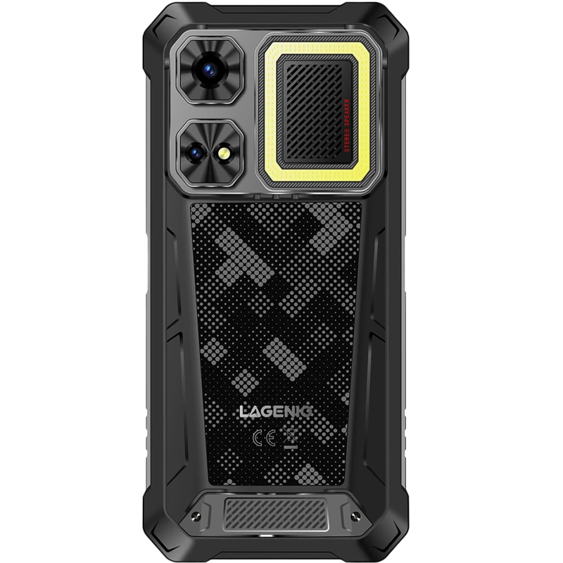 Telefon Lagenio Rhino 1 Pro, 4G, eSIM + SIM, 6.9" 120Hz, Octa-Core T7250, 8GB RAM, 256GB, NFC, Dual Speakers 130dB, Lanterna 400lm, 12000mAh, Android 16 [5]