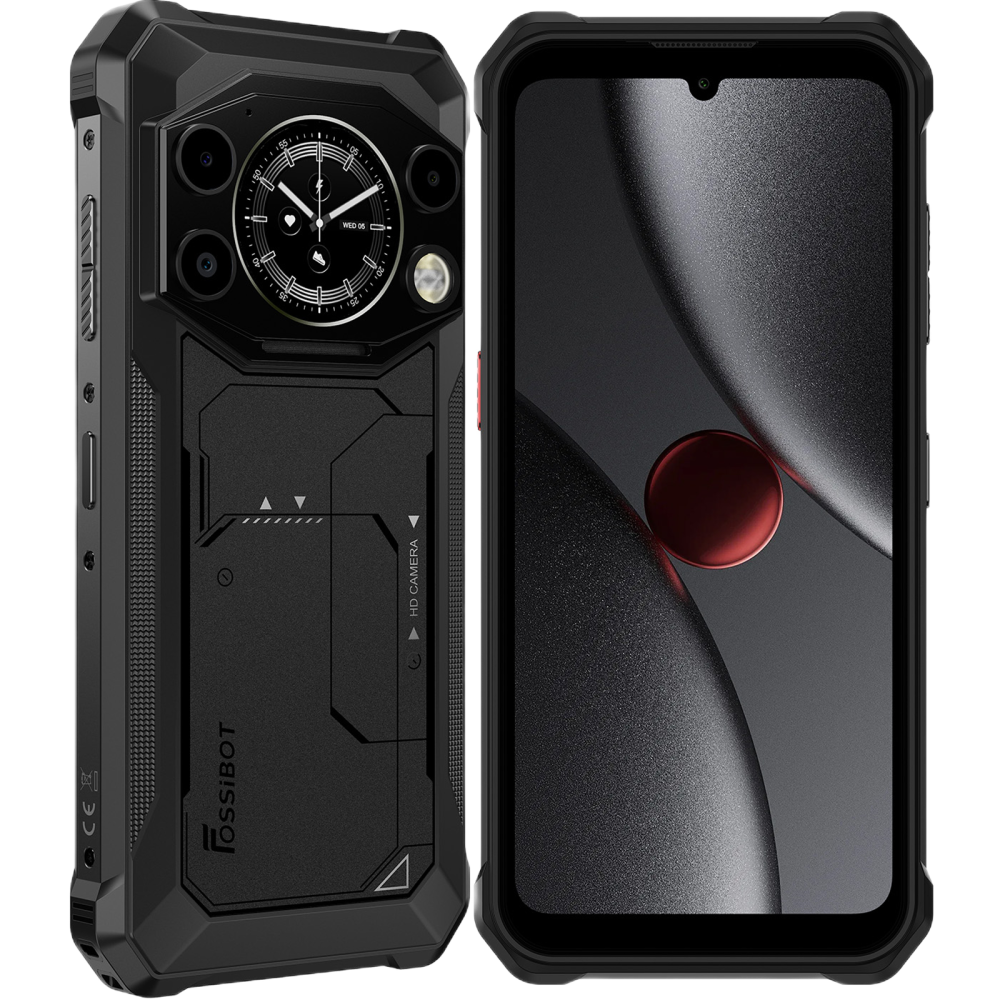 Telefon Fossibot F117, 4G, Dual SIM, 6.75" 120Hz, 8-Core T615, 8GB RAM, 256GB,NFC, 10000mAh, Android 15, Black [2]