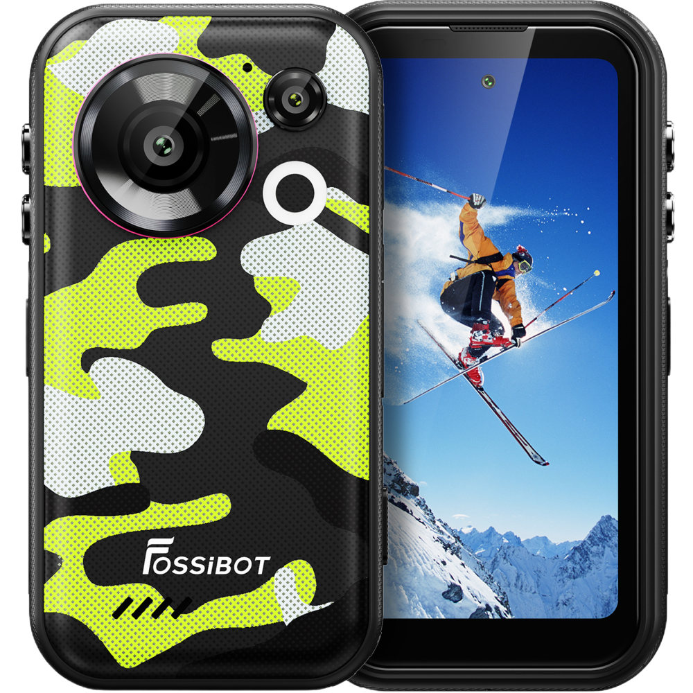 Fossibot F116 Pro Action Camera 4K Ultra-Wide, 5G, Dual SIM, 4" 120Hz, Dimensity 7300, 12GB RAM, 256GB, 50MP Optical Image Stabilization, NFC, 3600mAh, Android 16, Green [3]
