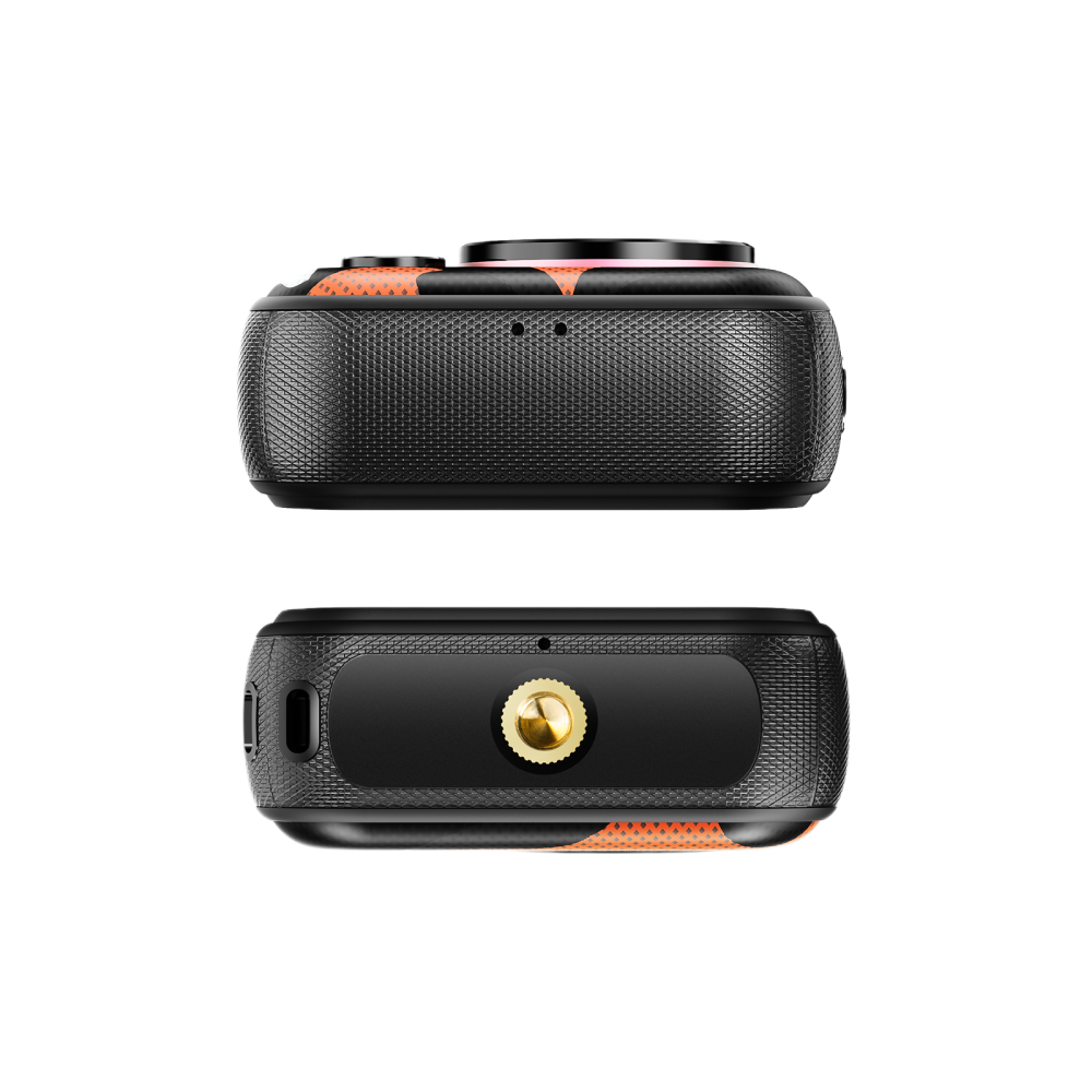 Telefon mini Fossibot F116 Pro cu Action Camera 4K Ultra-Wide, 5G, Dual SIM, 4-inch 120Hz, Dimensity 7300, 12GB RAM, 256GB, Optical Image Stabilization, NFC, 3600mAh, Android 16, Orange [9]
