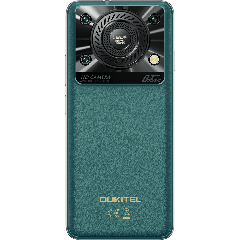 Telefon Oukitel C60, 4G, Octa-Core, 6.88' HD+ 90Hz, 16GB RAM / 128GB, 10000mAh, NFC, Android 15, Green [10]