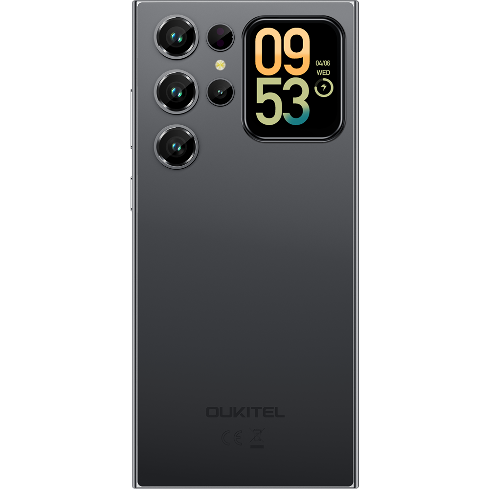 Telefon Oukitel C62, 4G, Octa-Core, Dual Display 6.88' HD+ 90Hz, 20GB RAM/128GB, 5150mAh, Android 15, Black [10]