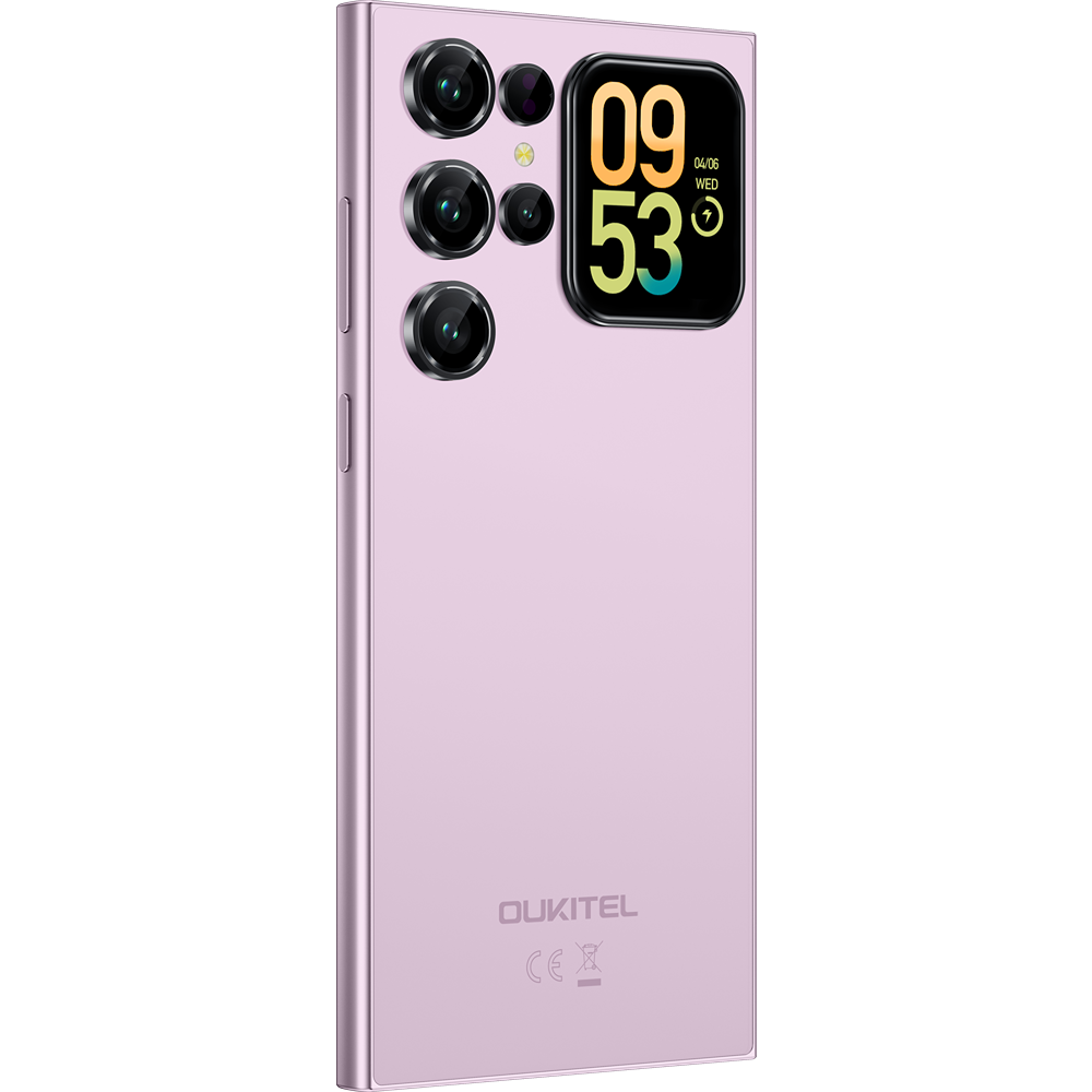 Telefon Oukitel C62, 4G, Octa-Core, Dual Display 6.88' HD+ 90Hz, 20GB RAM/128GB, 5150mAh, Android 15, Pink [6]