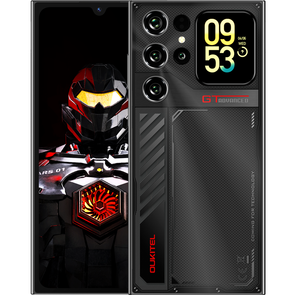 Telefon Oukitel C62 GT, 4G, Dual SIM, 6.88" 90Hz + 1.81-inch, Octa-Core, 128GB, 5150mAh, Android 16, Black [2]