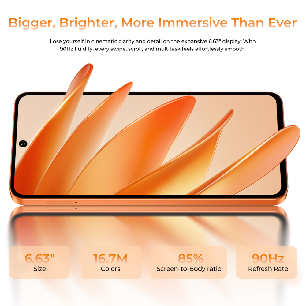Telefon Oukitel C26, 4G, Dual SIM, 6.63" 90Hz, Octa-Core T615, 6GB RAM, 128GB, 5150mAh, Android 16, Sky Blue [5]