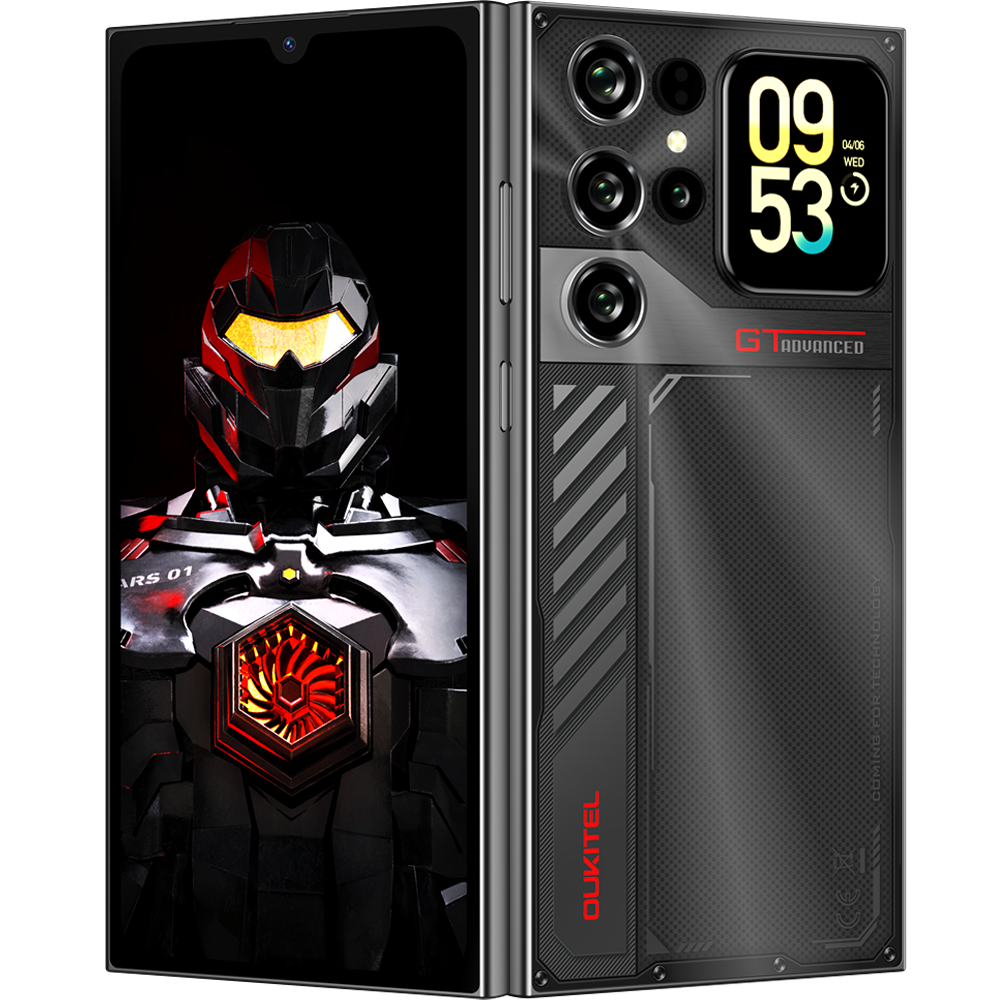 Telefon Oukitel C62 GT, 4G, Dual SIM, 6.88" 90Hz + 1.81-inch, Octa-Core, 128GB, 5150mAh, Android 16, Black [3]