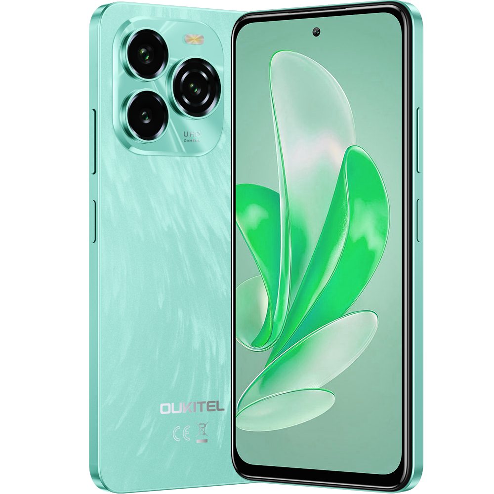Telefon Oukitel C65, Dual SIM, 4G, Octa-Core, 6.7-inch HD+ 90Hz, 16GB RAM / 128GB, 5150mAh, NFC, Android 15, Green [1]