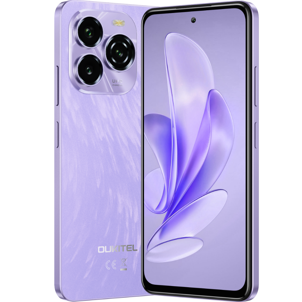 Telefon Oukitel C65, Dual SIM, 4G, Octa-Core, 6.7-inch HD+ 90Hz, 16GB RAM / 128GB, 5150mAh, NFC, Android 15, Purple [1]