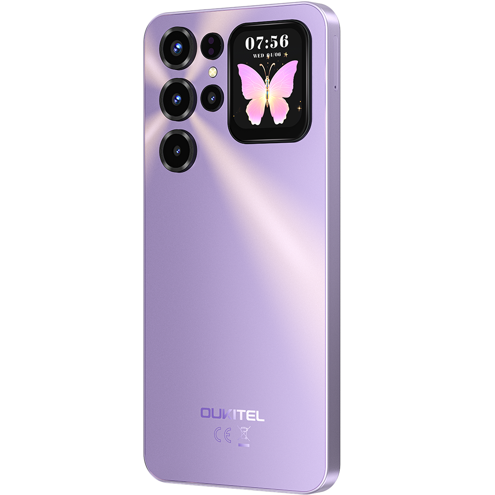 Telefon Oukitel C68 Plus, 4G, Octa-Core, Dual Display 7.2" 120Hz + 1.81" IPS, 16GB RAM 128GB, NFC, 6000mAh, Android 15, Purple [5]