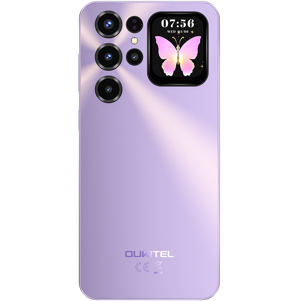 Telefon Oukitel C68 Plus, 4G, Octa-Core, Dual Display 7.2" 120Hz + 1.81" IPS, 16GB RAM 128GB, NFC, 6000mAh, Android 15, Purple [11]