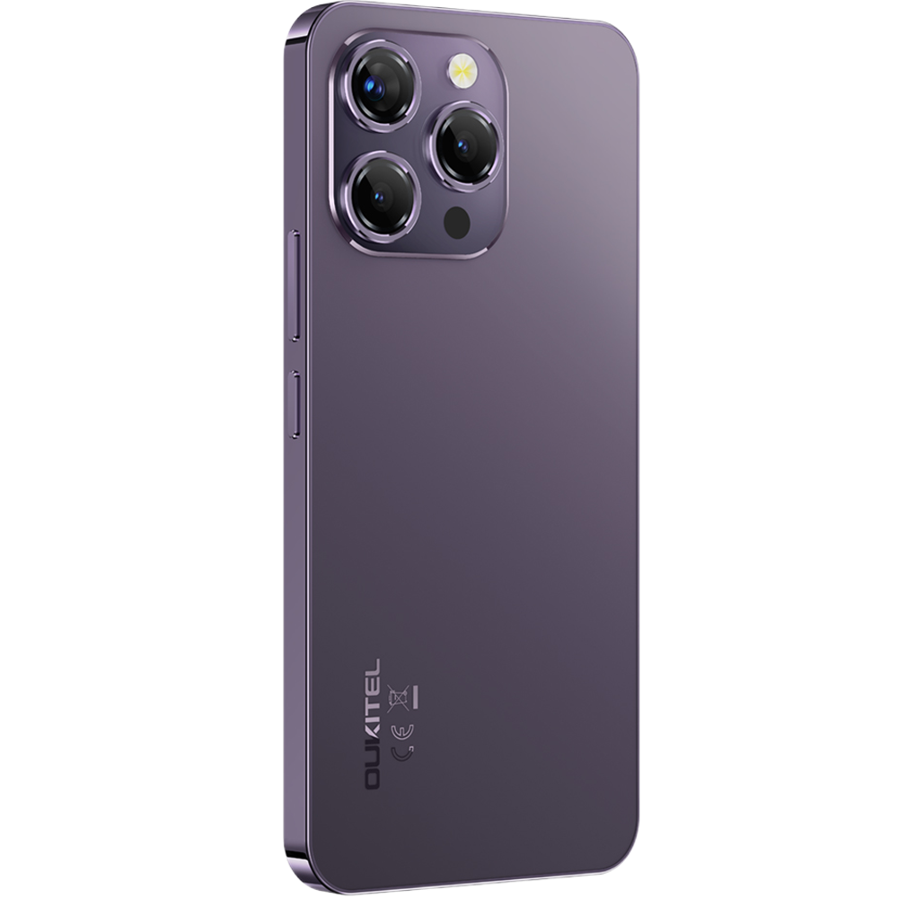 Smartphone Oukitel P1, 4G, 6.7" AMOLED 120Hz, Octa-Core Helio G99, 8GB + 24GB RAM, 256GB, NFC, Android 15, Purple [7]