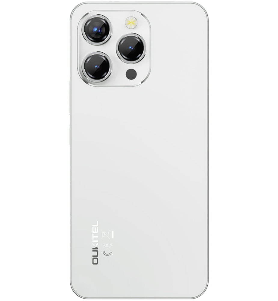 Telefon Oukitel P1, Dual SIM, 4G, 6.7-inch AMOLED FHD+ 120Hz, 24GB RAM / 256GB, 5150mAh, NFC, Android 15, White [5]