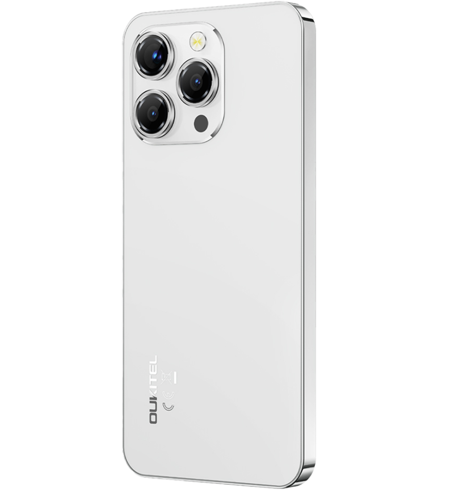 Telefon Oukitel P1, Dual SIM, 4G, 6.7-inch AMOLED FHD+ 120Hz, 24GB RAM / 256GB, 5150mAh, NFC, Android 15, White [6]