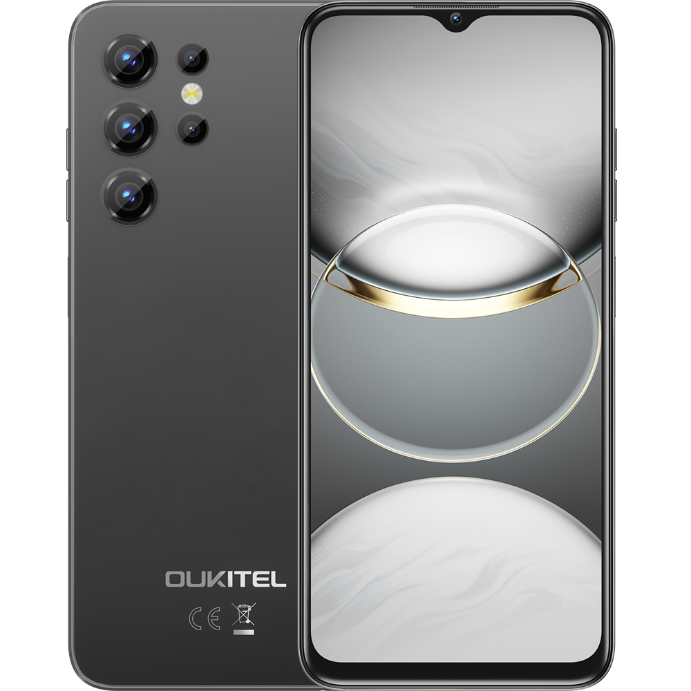 Telefon Oukitel C1 (2025), Dual SIM, 4G, IPS 6.52-inch, 16GB RAM / 128GB, 5150mAh, NFC, Android 15, Black [1]