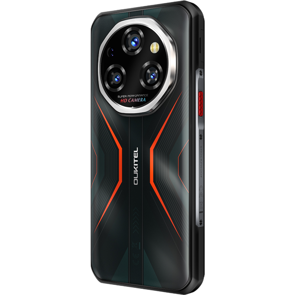 Telefon Oukitel WP55 Pro, 5G, Dual SIM, 6.6" 120Hz, MTK Dimensity 7025, 16GB RAM, 512GB, NFC, Camera 108MP Night Vision, 11000mAh, Android 15, Orange [6]