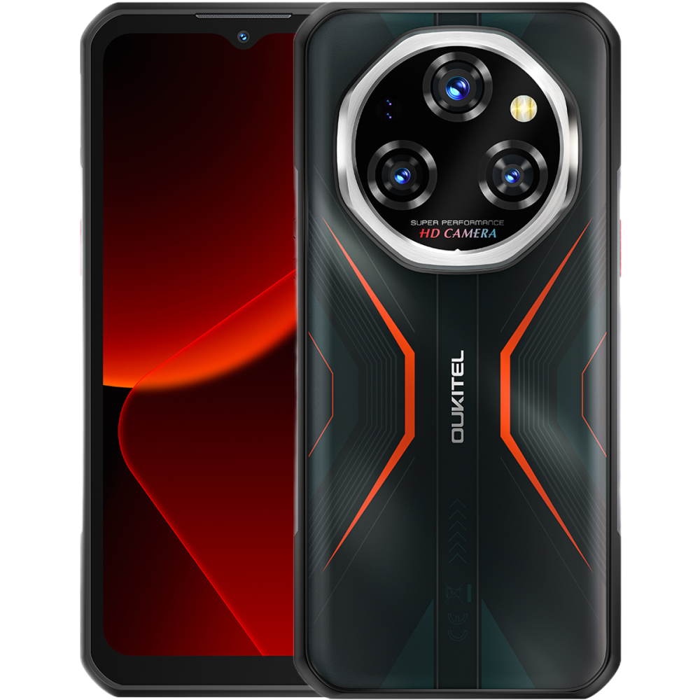 Telefon Oukitel WP55 Pro, 5G, Dual SIM, 6.6" 120Hz, MTK Dimensity 7025, 16GB RAM, 512GB, NFC, Camera 108MP Night Vision, 11000mAh, Android 15, Orange [3]