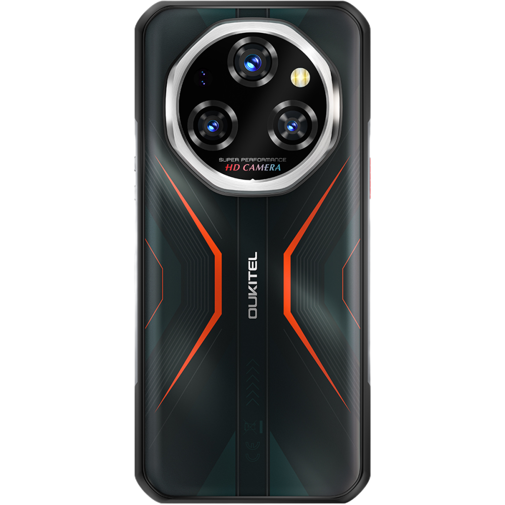 Telefon Oukitel WP55 Pro, 5G, Dual SIM, 6.6" 120Hz, MTK Dimensity 7025, 16GB RAM, 512GB, NFC, Camera 108MP Night Vision, 11000mAh, Android 15, Orange [5]