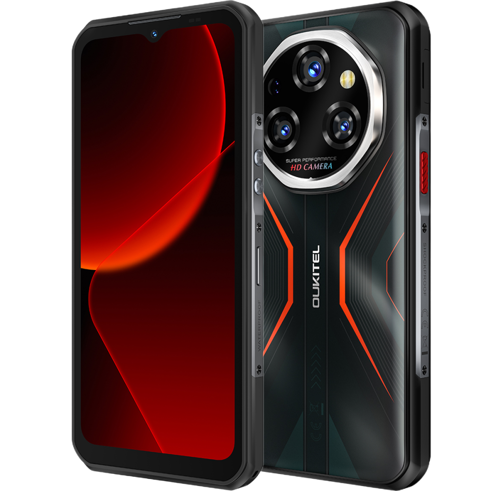 Telefon Oukitel WP55 Pro, 5G, Dual SIM, 6.6" 120Hz, MTK Dimensity 7025, 16GB RAM, 512GB, NFC, Camera 108MP Night Vision, 11000mAh, Android 15, Orange [2]