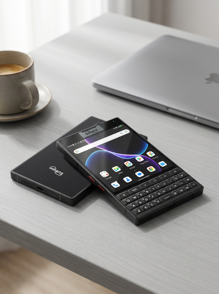 Unihertz Titan 2, 5G, Tastatura QWERTY, Display Touchscreen 4.5" + 2", Dimensity 7300, 12GB RAM, 512GB, NFC, 5050mAh, Android 16 [7]