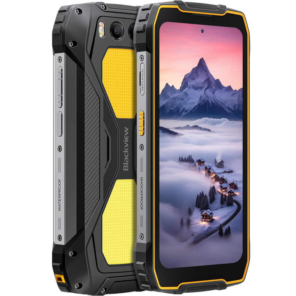 Telefon rugged Blackview BV7300 4G Dual SIM 6GB+ 256GB NFC Stereo 15000mAh Android 14 Yellow [4]