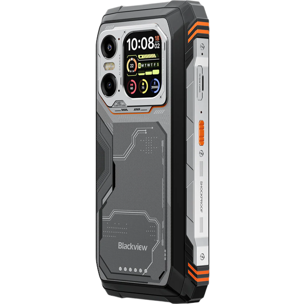 Telefon rugged Blackview Xplore 1 5G Dual SIM 16GB+ 512GB Dual Display 6.78" 2K 120Hz + 2-inch NFC 20000mAh Android 15 Orange [6]