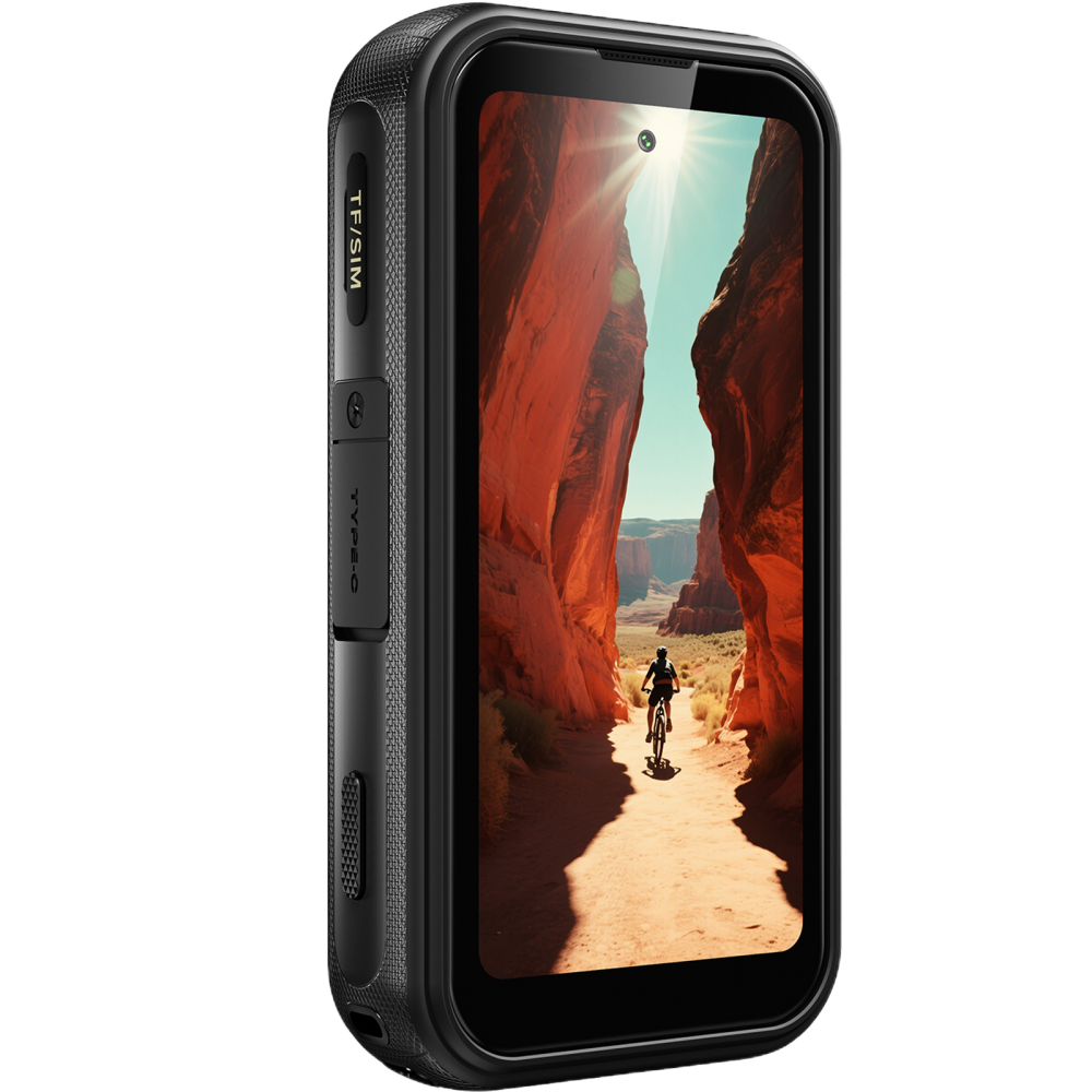 Telefon mini Fossibot F116 Pro cu Action Camera 4K Ultra-Wide, 5G, Dual SIM, 4-inch 120Hz, Dimensity 7300, 12GB RAM, 256GB, Optical Image Stabilization, NFC, 3600mAh, Android 16, Grey [5]
