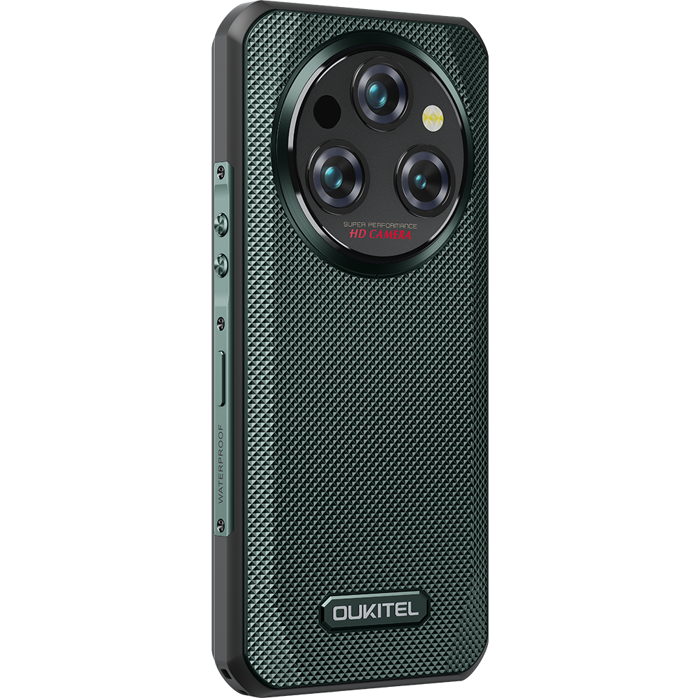 Telefon Oukitel WP35, 5G, Dual SIM, 6.6" 2K, MTK Dimensity 6100 Plus, 8GB RAM, 256GB, NFC, 11000mAh, Android 14, Green [10]