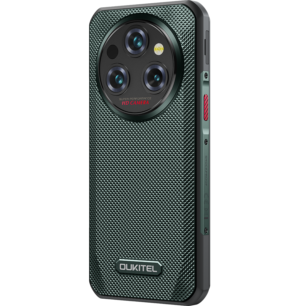 Telefon Oukitel WP35, 5G, Dual SIM, 6.6" 2K, MTK Dimensity 6100 Plus, 8GB RAM, 256GB, NFC, 11000mAh, Android 14, Green [6]