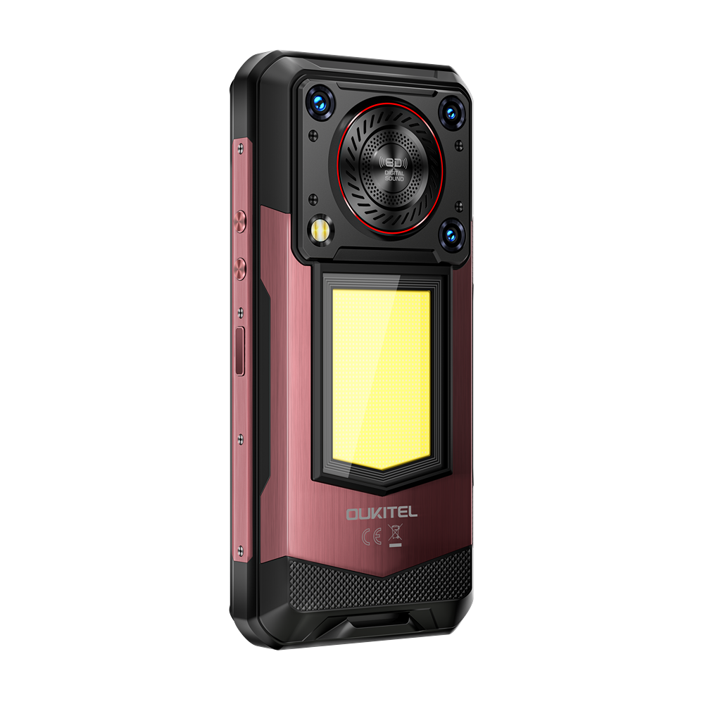 Telefon rugged Oukitel WP56, 5G, 6.8" 120Hz, Dimensity 7050, 8GB RAM, 256GB, NFC, 108MP, 16000mAh, Android 15, Red [8]