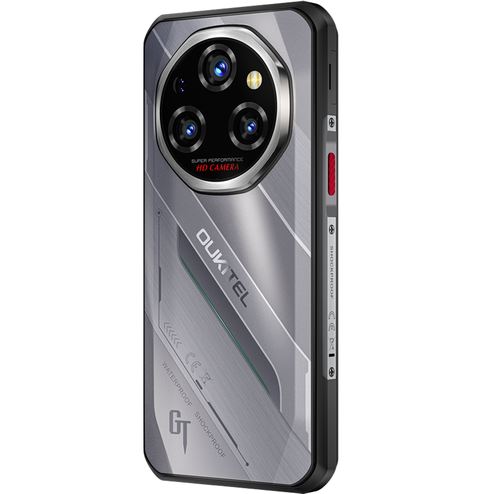 Telefon rugged Oukitel WP62, 5G, 6.6" IPS 120Hz, Dimensity 7025, 12GB RAM, 512GB, NFC, 11000mAh, Android 15, Silver [5]