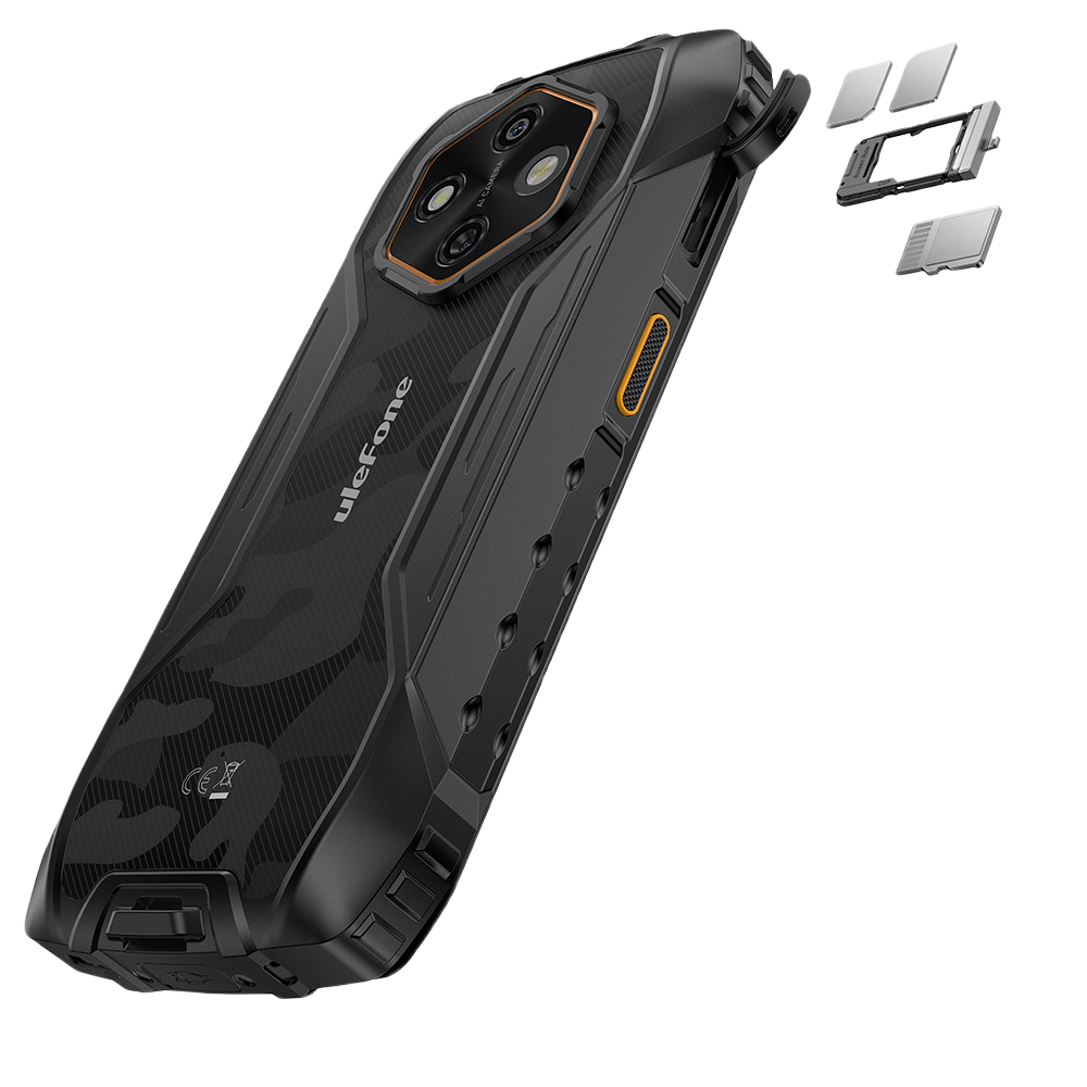 Telefon rugged Ulefone RugKing 4 Pro, 4G, Octa-Core T7250, 8GB RAM, 256GB, 6.56" HD+, NFC, 10000mAh, Android 15, Black [13]