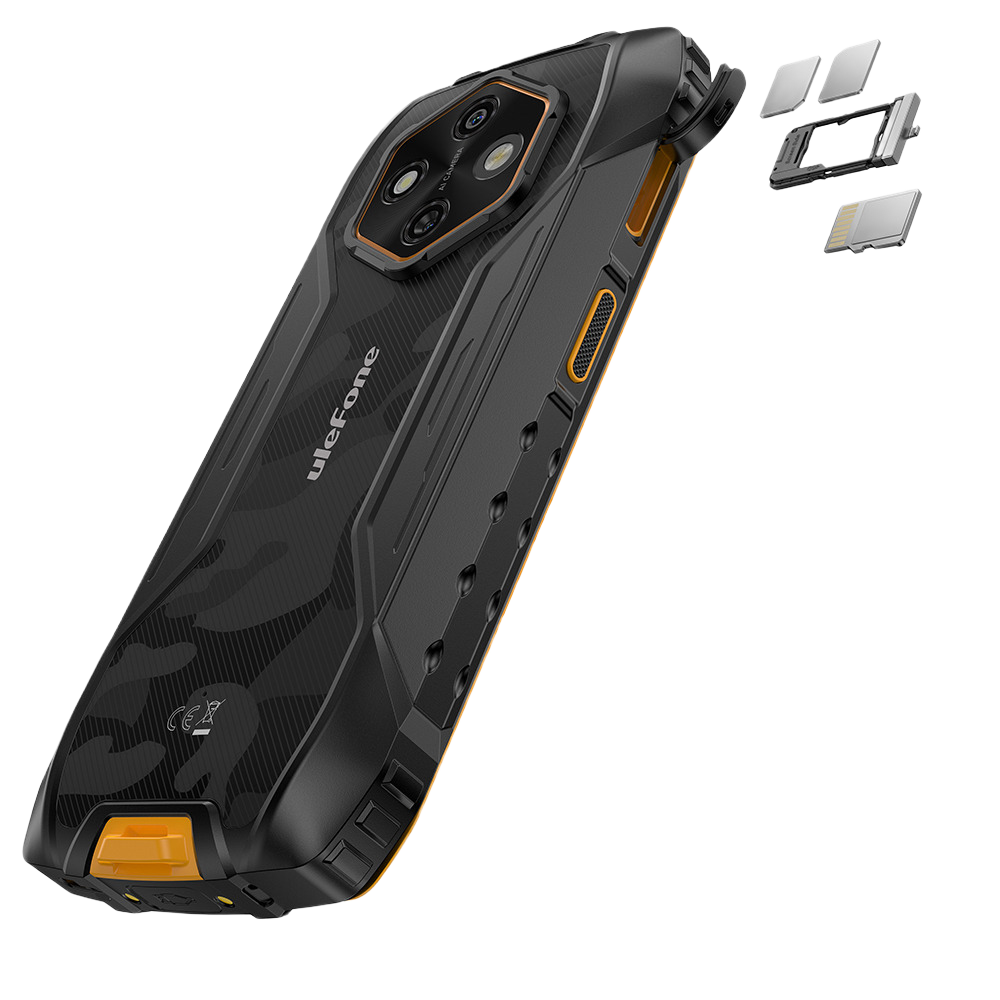 Telefon rugged Ulefone RugKing 4 Pro, 4G, Octa-Core T7250, 8GB RAM, 256GB, 6.56" HD+, NFC, 10000mAh, Android 15, Orange [22]
