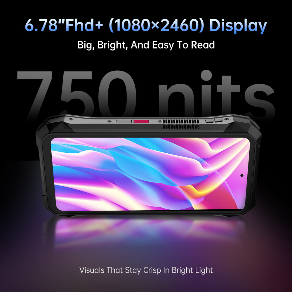 Resigilat telefon Unihertz 8849 Tank X, 5G, Proiector Video Full HD, 6.78" 120Hz, Dimensity 8200, 16GB RAM, 512GB, NFC, 17600mAh, Android 15 [11]