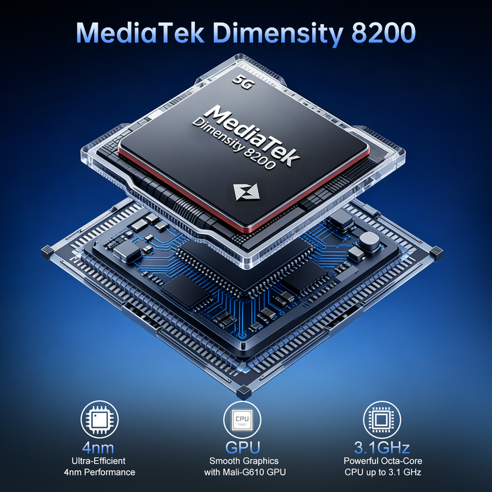 Telefon rugged Unihertz 8849 Tank X, 5G, Proiector Video Full HD, 6.78" 120Hz, Dimensity 8200, 16GB RAM, 512GB, NFC, 17600mAh, Android 15 [8]